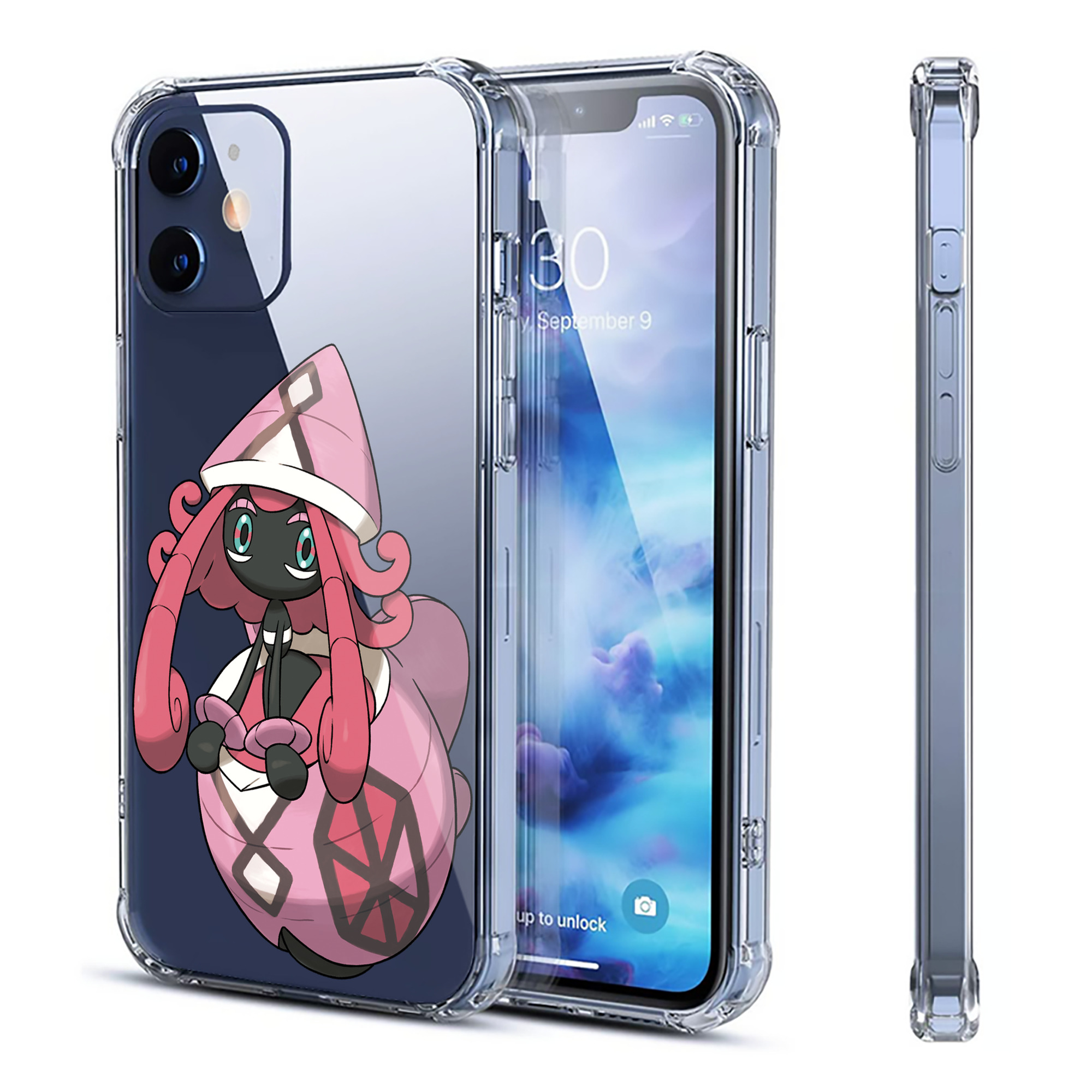 （画像用） ポケットモンスター Pokémon 【iPhone 12シリーズ対応】透明スマホケース（クリアソフトケース）